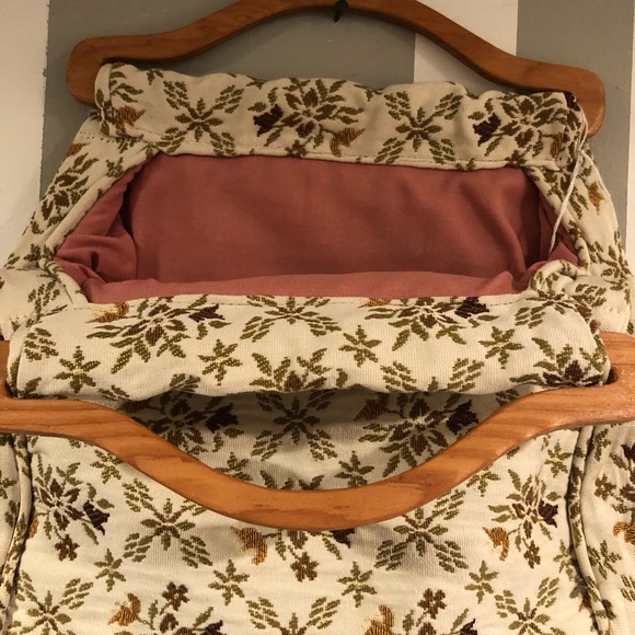 Vintage Bermuda Green embroidered bag. - Picture 2 of 7